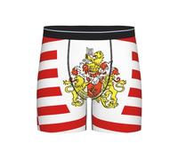 QAZWZML Boxer de sport pour homme avec motif drapeau du Sénat de Brême - Élastique - Extra long - Convient pour le sport adulte, noir, Medium