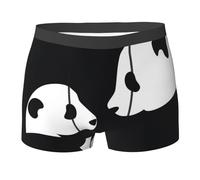 QAZWZML Boxer extensible pour homme - Motif panda - Plusieurs tailles - Convient pour un usage quotidien, Noir , M