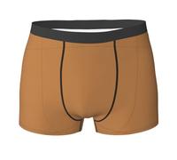 QAZWZML Boxer stretch pour homme avec motif ocre clair en plusieurs tailles, adapté pour un usage quotidien, Noir , XXL