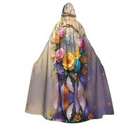 QAZWZML Cape à capuche festive avec imprimé attrape-rêves pour adulte - Sans fermeture éclair - Convient pour les fêtes de vacances et le cosplay