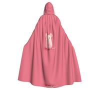 QAZWZML Cape à capuche imprimée avec inscription « The little mouse who made a mistake » pour adulte - Sans fermeture éclair - Convient pour les fêtes de vacances et le cosplay