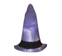 QAZWZML Cape à capuche imprimée tempête éclair de taille moyenne, costume de cosplay, parfaite pour les déguisements et les fêtes de fin d'année