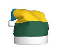 QAZWZML Chapeau de Noël imprimé drapeau du Rwanda pour adulte adapté pour les fêtes du Nouvel An et les réunions de famille