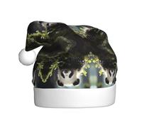 QAZWZML Chapeau de Noël imprimé panda dans la forêt pour adulte adapté pour les fêtes du Nouvel An et les réunions de famille