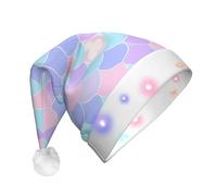 QAZWZML Chapeau de Noël imprimé tatouage sirène pour adulte, chapeau décoratif lumineux, parfait pour les fêtes de vacances ou le Nouvel An.