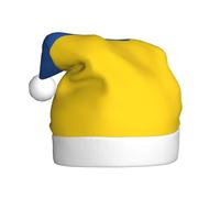 QAZWZML Chapeaux de Noël pour adultes à motif drapeau de l'Ukraine, adaptés pour le réveillon du Nouvel An, les fêtes de vacances ou le réveillon de Noël