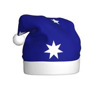 QAZWZML Chapeaux décoratifs de Noël imprimés drapeau australien, chapeaux de Noël pour adultes, fournitures de fête pour hommes et femmes