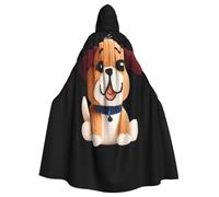 QAZWZML Chiot Ragdoll Cette longue cape à capuche à motif est chaude et adaptée pour les fêtes de vacances, les fêtes costumées ou les rassemblements.