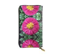 QAZWZML Flower Gerbera Pochette imprimée unisexe long portefeuille pour pièces de monnaie Convient pour les voyages et un usage quotidien