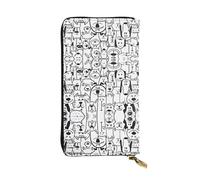 QAZWZML Fun Dog and SheepPrinted Clutch, Unisex Long Wallet, Coin Storage Bag Suitable for Travel and Daily Use