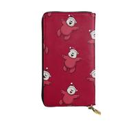 QAZWZML Illustration BearPrinted Clutch, unisexe long portefeuille, sac de rangement pour pièces de monnaie adapté pour les voyages et un usage quotidien