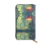 QAZWZML Le mystérieux portefeuille Venus Flytrap Waits en cuir, adapté pour homme ou femme, taille 6,3 x 26,7 cm