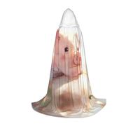 QAZWZML Les cochons sont à la recherche d'une petite cape à capuche imprimée, costume de cosplay, parfait pour les déguisements et les fêtes de fin d'année
