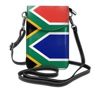 QAZWZML Petit portefeuille à bandoulière avec rabat - Motif drapeau de l'Afrique du Sud - Parfait pour le shopping, les voyages et une utilisation quotidienne.