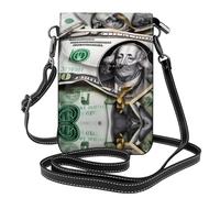 QAZWZML Petit portefeuille à motif de billets de banque avec étui à rabat, parfait pour le shopping, les voyages et une utilisation quotidienne.