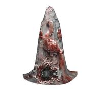 QAZWZML Petite cape à capuche imprimée Jade Bird - Costume de cosplay - Parfait pour les déguisements et les fêtes de fin d'année