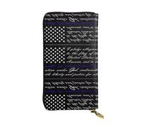 QAZWZML Pledge of Allegiance Drapeau __æ ‡ï¼šPochette imprimée, Long portefeuille unisexe, sac de rangement pour pièces de monnaie, convient pour les voyages et un usage quotidien