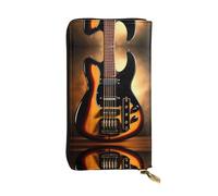 QAZWZML Pochette imprimée pour guitare instrumentale, portefeuille long unisexe, sac de rangement pour pièces de monnaie adapté pour les voyages et une utilisation quotidienne