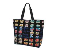 QAZWZML Sac à bandoulière à motif extraterrestres, organisateur de courses, adapté pour les voyages, la salle de sport et les déplacements., Remorque de camping-car You Make Me Happy, Taille unique