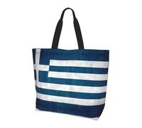 QAZWZML Sac à bandoulière avec motif écailles de poisson de sirène, sac de rangement pour les voyages, les voyages d'affaires et les voyages à la plage, Drapeau grec., Taille unique