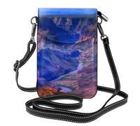 QAZWZML Sac à bandoulière Beauty Grand Canyon imprimé, portefeuille à rabat en cuir, bandoulière amovible, adapté pour les voyages et le camping.