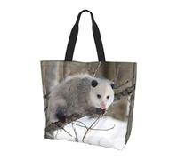 QAZWZML Sac à bandoulière motif planète, sac de rangement pour les voyages, les voyages d'affaires et les voyages à la plage, Opossum in Snow, Taille unique