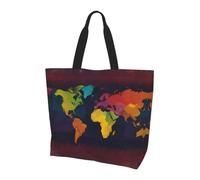 QAZWZML Sac à bandoulière motif renne dans la neige, sac de rangement pour voyage, voyage d'affaires et voyages à la plage, Monde des couleurs, Taille unique