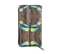 QAZWZML Sac de rangement coloré en forme de libellule pour peinture, longue pochette, sac pour téléphone portable et compartiment pour carte d'identité adapté pour les voyages et un usage quotidien