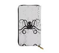 QAZWZML Sac de rangement en forme de pieuvre pour pièces de monnaie, pochette longue, sac pour téléphone portable et compartiment pour carte d'identité adapté pour les voyages et une utilisation