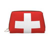 QAZWZML Sac de rangement pour cosmétiques avec drapeau suisse - Pour voyage d'affaires et vacances