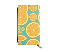 QAZWZML Sac de rangement pour pièces de monnaie citron, pochette longue, sac pour téléphone portable et compartiment pour carte d'identité adapté pour les voyages et un usage quotidien