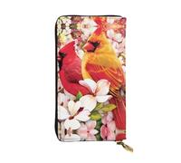 QAZWZML Sac de rangement pour pièces de monnaie Red Bird - Longue pochette, sac pour téléphone portable et compartiment pour carte d'identité - Convient pour les voyages et un usage quotidien