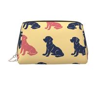 QAZWZML Sac de rangement pour produits cosmétiques avec motif chien dessiné à la main, convient pour les voyages d'affaires et les vacances essentiels