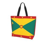 QAZWZML Sac fourre-tout imprimé drapeau de l'Islande, sac à bandoulière organisateur, adapté pour les voyages, le yoga et le shopping., Drapeau de la Grenade, Taille unique