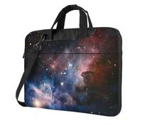 QAZWZML Sac fourre-tout pour ordinateur portable Motif galaxie de la Voie lactée Univers Sac à bandoulière Convient pour les voyages et une utilisation quotidienne, Noir , 15.6 inch