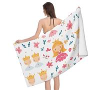 QAZWZML Serviettes de bain pour la maison, les contes de fées dans les dessins animés, serviettes absorbantes, adaptées pour la salle de bain, la piscine, la plage et les voyages