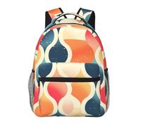 QAZWZML Star Waves Sac à dos pour ordinateur portable - Sac à dos léger pour voyage, randonnée, affaires, camping et salle de sport