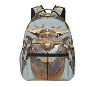 QAZWZML Steel Bug Sac à dos pour ordinateur portable - Sac à dos léger pour voyage, randonnée, affaires, camping et salle de sport