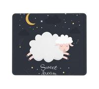 QAZWZML Sweet Dream Tapis de souris de bureau imprimé Tapis de souris de jeu de bureau Convient pour le bureau et les jeux 21,1 x 26,2 cm