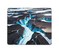 QAZWZML Tapis de souris de bureau imprimé Cracks in the glacier 21,1 x 26,2 cm