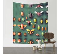 QAZWZML Tapisseries à motif insectes, tentures murales décoratives d'intérieur et d'extérieur, adaptées pour les chambres et les dortoirs.