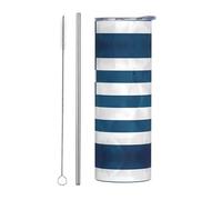 QAZWZML Tasse de voyage en acier inoxydable avec motif drapeau grec avec un corps droit imprimé, convient pour les boissons chaudes et froides