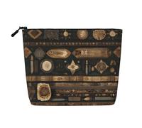 QAZWZML Trousse de toilette imprimée de style bohème, convient pour les voyages de loisirs et le rangement quotidien.