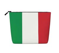 QAZWZML Trousse de toilette imprimée drapeau de l'Italie, trousse de toilette pour femme, adaptée pour les voyages de loisirs et le rangement quotidien.