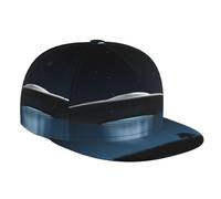 QAZWZML UFO at Night Casquette de baseball réglable adaptée pour la pêche, les voyages en plein air ou le quotidien Noir