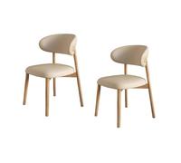 QAZXDRFG Lot de 2 chaises de salle à manger avec dossier rembourré, construction robuste, design ergonomique, assemblage sans effort, idéal pour le salon, la salle à manger et les espaces de loisirs A