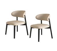 QAZXDRFG Lot de 2 chaises de salle à manger avec dossier rembourré, construction robuste, design ergonomique, assemblage sans effort, idéal pour le salon, la salle à manger et les espaces de loisirs C