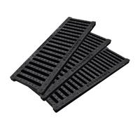 QAZXDRFG Lot de 3 canaux de drainage d'extérieur Passables par les piétons, trou de bande pour jardin, pelouse, maison, 40 x 13 x 2 cm