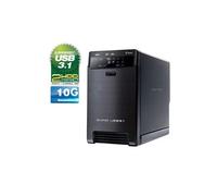 Fantec Boîtier externe RAID QB-X2U31 - 2 baies SATA 3,5/2,5 USB-C 3.1 Gen2 Noir