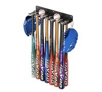 QBA Support Mural pour Batte de Baseball - en Acier Robuste - Peut contenir 14 battes de Baseball - Organiseur pour battes de Softball sur Une clôture ou Un Garage